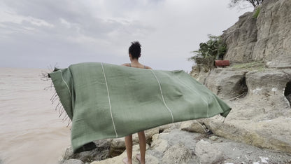 Wabi handwoven cotton Ethiopian towel