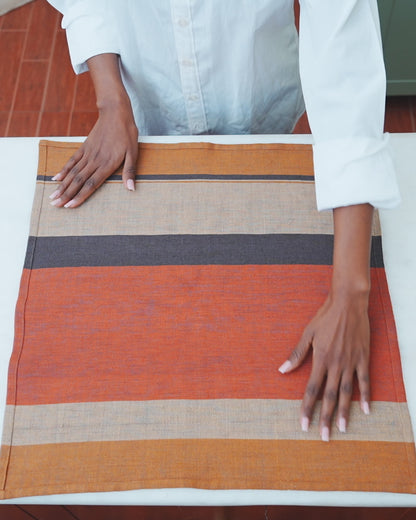 Dalol Handwoven Ethiopian Cotton Napkins | Set of 2