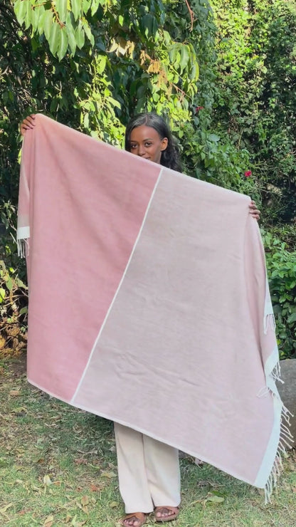 Abay beach towel in blush