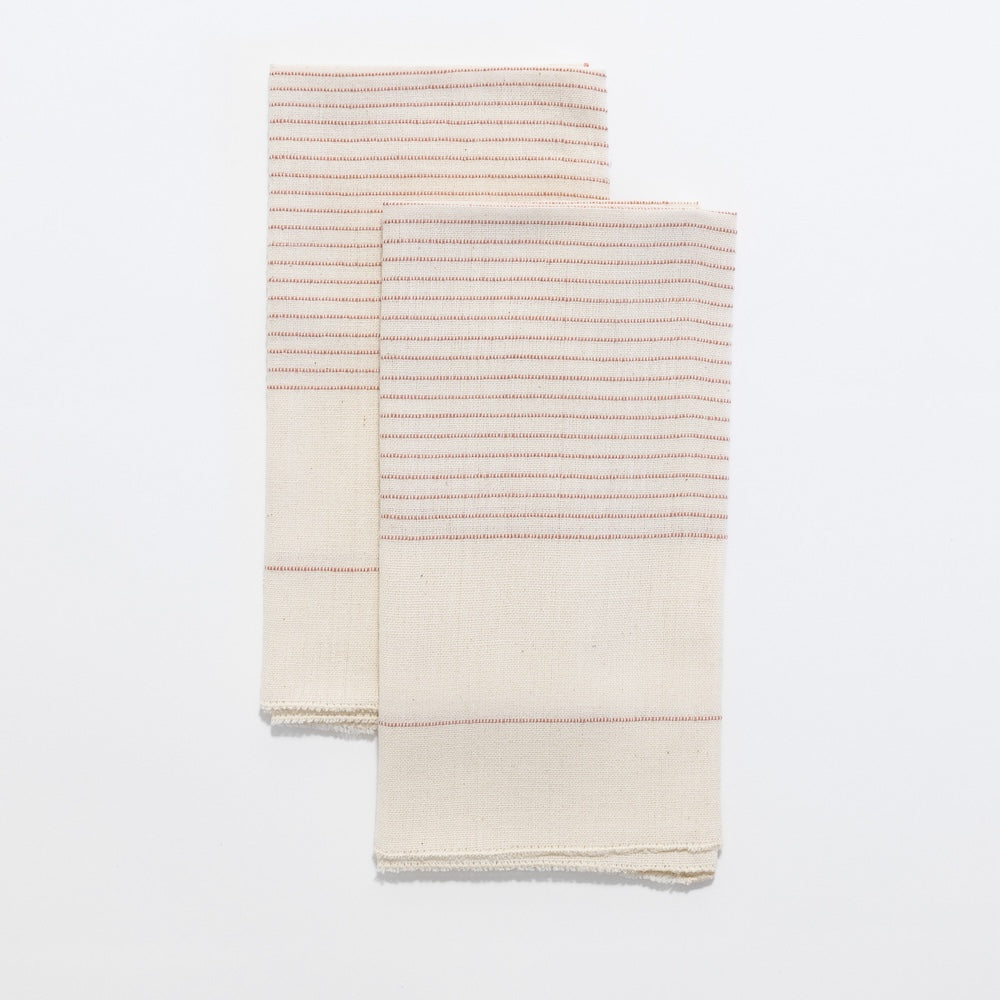 Roha napkin in blush flat lay on a white background