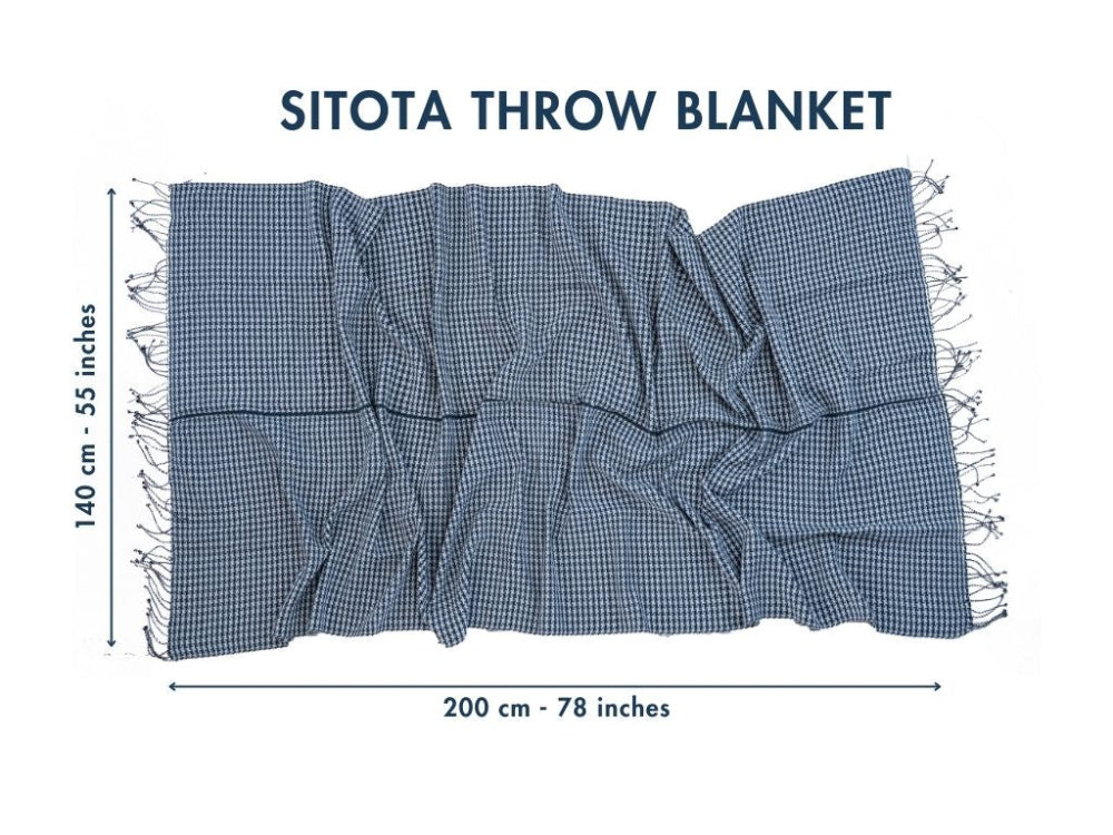 sitota throw blanket with dimensions