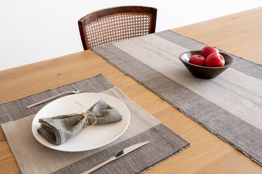 Sodo Handwoven Ethiopian Cotton | Placemat and Table Runner Set