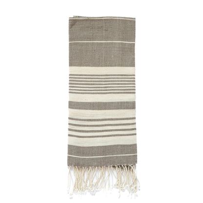Dawa handwoven cotton towel towel sabahar Grey 