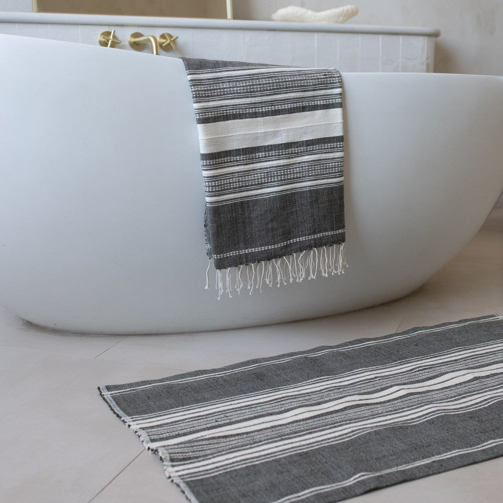 Genale bath mat sabahar in Dark Grey