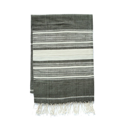 Genale bath towel sabahar dark grey/ ivory 