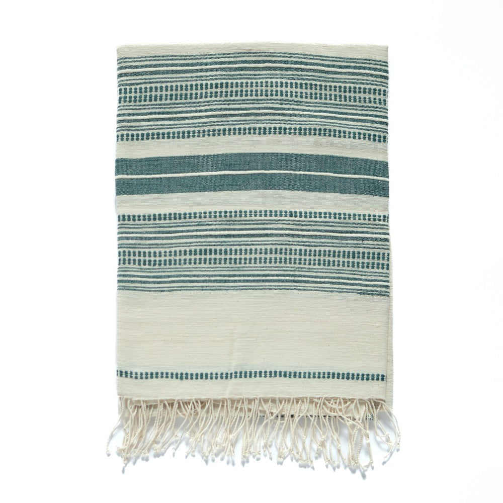 Genale bath towel sabahar Ivory/teal 