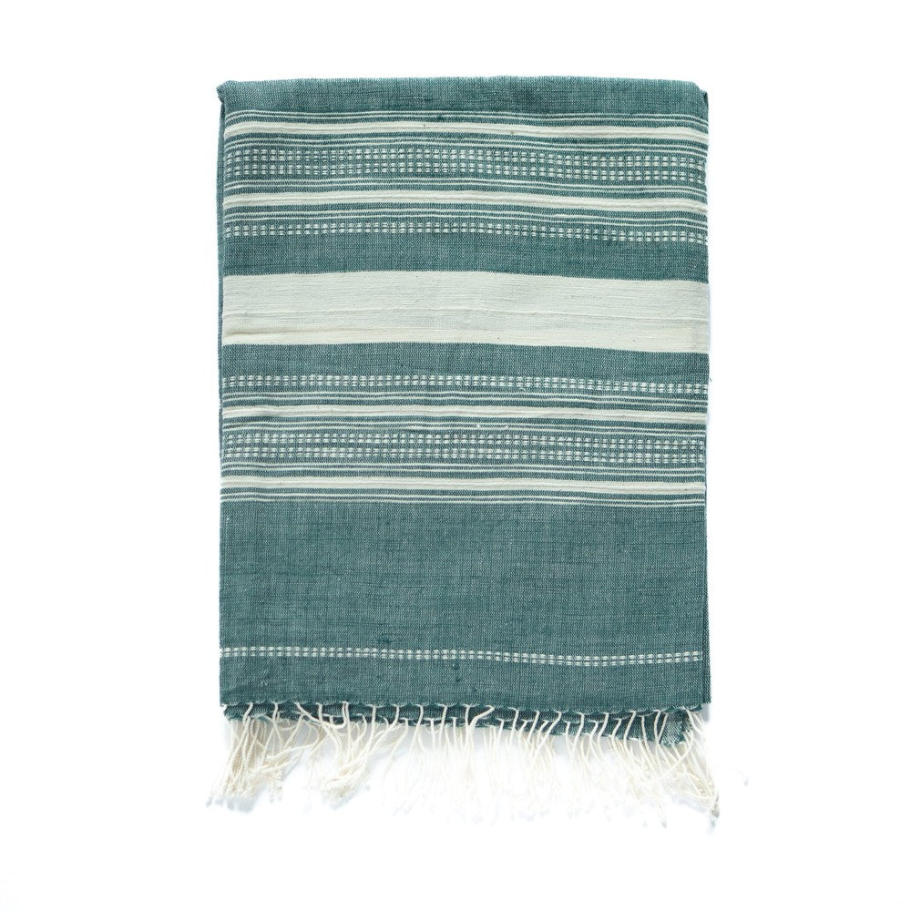 Genale bath towel sabahar Teal/ivory 