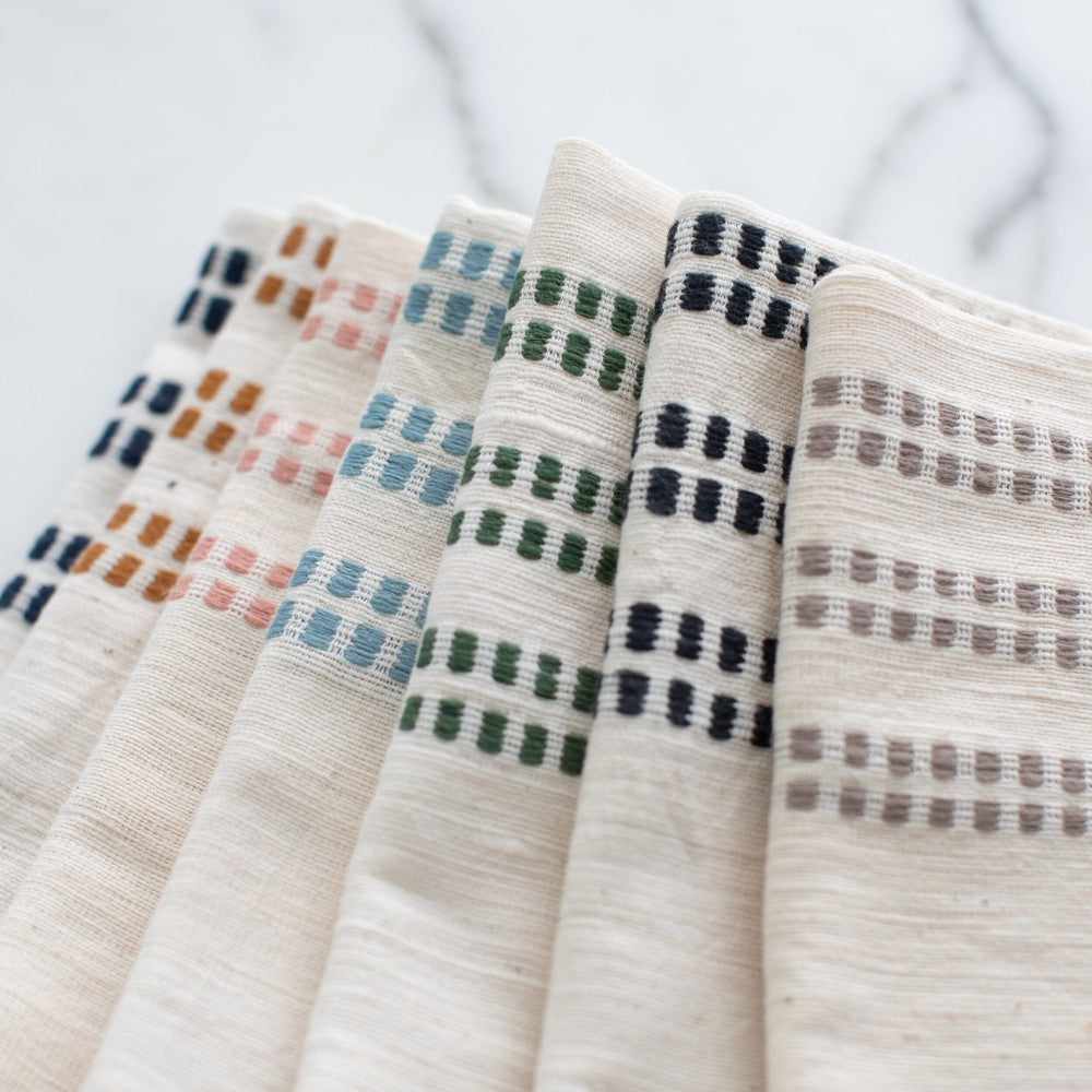 Sodo napkins in all colors close up on design