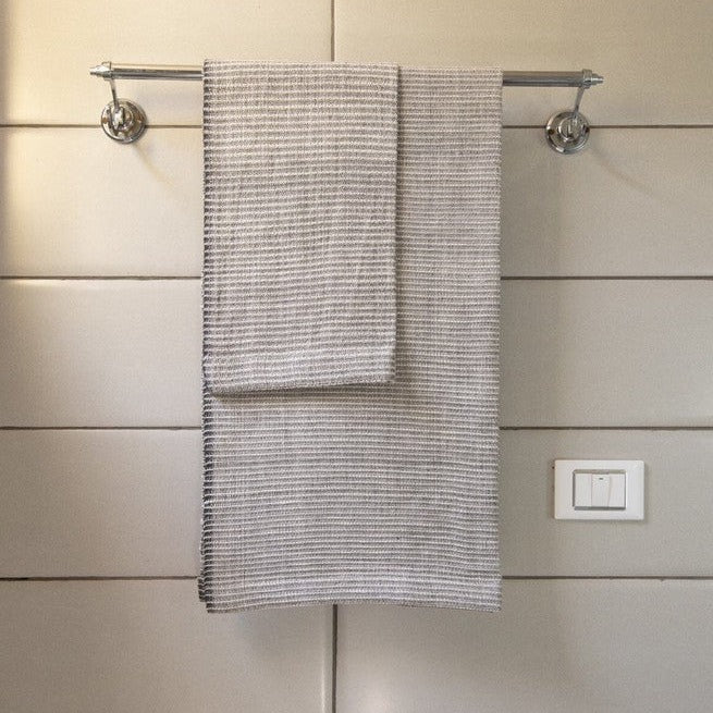 Zarima hand towel waffle towel sabahar light grey